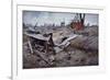 First Battle of the Somme-Francois Flameng-Framed Giclee Print