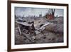 First Battle of the Somme-Francois Flameng-Framed Giclee Print