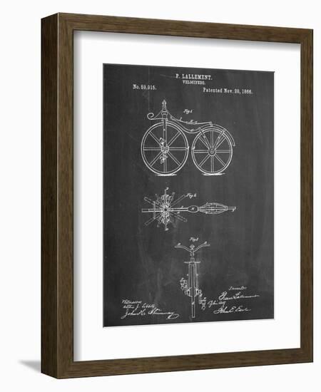 First Bicycle Patent-null-Framed Art Print