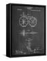 First Bicycle Patent-null-Framed Stretched Canvas