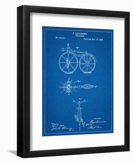 First Bicycle Patent-null-Framed Art Print