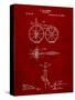 First Bicycle Patent-Cole Borders-Stretched Canvas