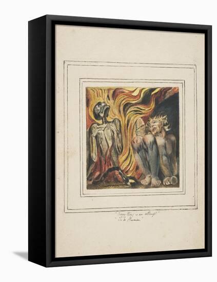 First Book of Urizen Pl. 10-William Blake-Framed Stretched Canvas