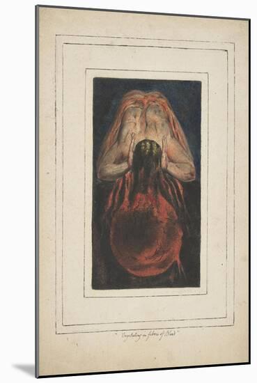 First Book of Urizen Pl. 15-William Blake-Mounted Giclee Print