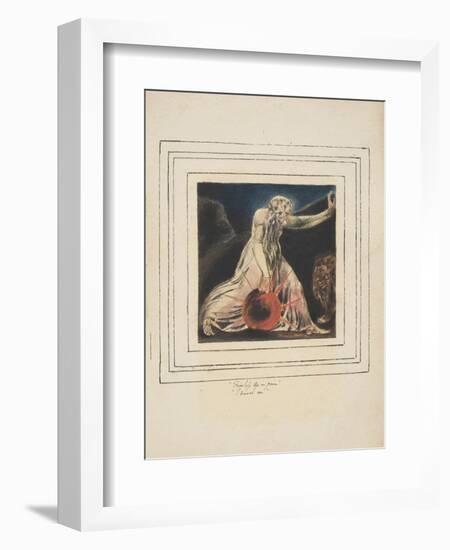 First Book of Urizen Pl. 21-William Blake-Framed Giclee Print