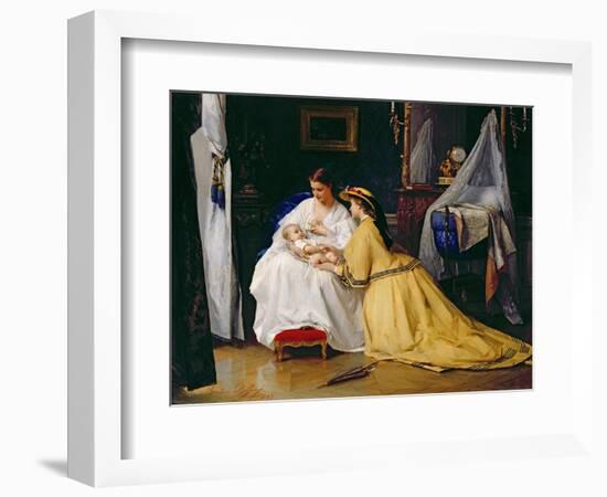 First Born, 1863-Gustave Léonard De Jonghe-Framed Giclee Print