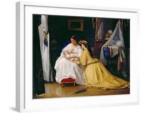 First Born, 1863-Gustave Léonard De Jonghe-Framed Giclee Print