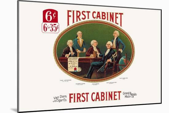 First Cabinet-null-Mounted Art Print