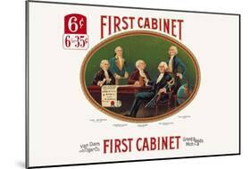 First Cabinet-null-Mounted Art Print