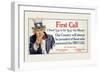 First Call, I Need You in the Navy, c.1917-James Montgomery Flagg-Framed Art Print