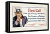 First Call, I Need You in the Navy, c.1917-James Montgomery Flagg-Framed Stretched Canvas