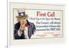 First Call, I Need You in the Navy, c.1917-James Montgomery Flagg-Framed Art Print