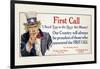 First Call, I Need You in the Navy, c.1917-James Montgomery Flagg-Framed Art Print