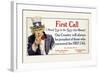 First Call, I Need You in the Navy, c.1917-James Montgomery Flagg-Framed Art Print