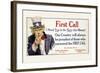 First Call, I Need You in the Navy, c.1917-James Montgomery Flagg-Framed Art Print