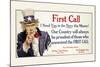 First Call, I Need You in the Navy, c.1917-James Montgomery Flagg-Mounted Art Print