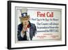 First Call Poster-James Montgomery Flagg-Framed Giclee Print