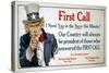 First Call Poster-James Montgomery Flagg-Stretched Canvas