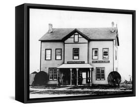 First Canadian Pacific Railway General Office and Bank of British Columbia-null-Framed Stretched Canvas