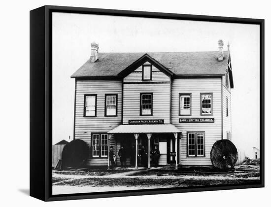 First Canadian Pacific Railway General Office and Bank of British Columbia-null-Framed Stretched Canvas