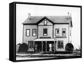 First Canadian Pacific Railway General Office and Bank of British Columbia-null-Framed Stretched Canvas