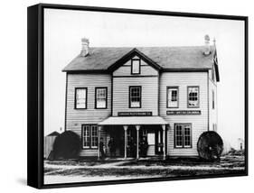 First Canadian Pacific Railway General Office and Bank of British Columbia-null-Framed Stretched Canvas