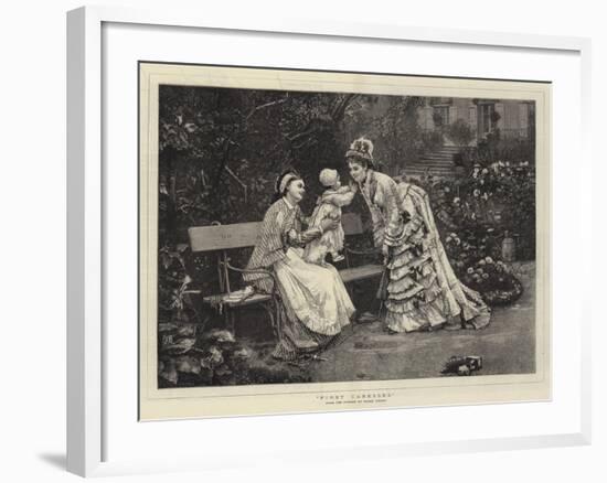 First Caresses-Marie Francois Firmin-Girard-Framed Giclee Print