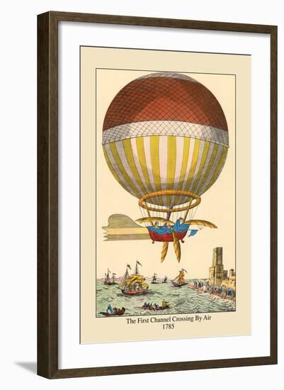 First Channel Crossing by Air, 1785-null-Framed Art Print