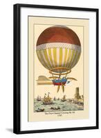 First Channel Crossing by Air, 1785-null-Framed Art Print