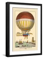First Channel Crossing by Air, 1785-null-Framed Art Print