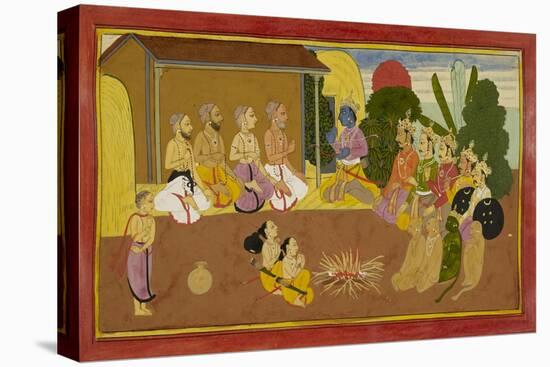 First Chanting Of the Ramayana-null-Stretched Canvas