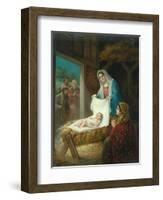 First Christmas Morn, c.1899-Raymonde Lynde-Framed Giclee Print