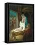 First Christmas Morn, c.1899-Raymonde Lynde-Framed Stretched Canvas