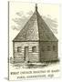 First Church Erected in Hart-Ford, Connecticut, 1638-null-Stretched Canvas