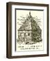 First Church Erected in Hart-Ford, Connecticut, 1638-null-Framed Giclee Print