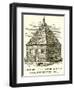 First Church Erected in Hart-Ford, Connecticut, 1638-null-Framed Giclee Print