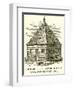 First Church Erected in Hart-Ford, Connecticut, 1638-null-Framed Giclee Print