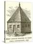 First Church Erected in Hart-Ford, Connecticut, 1638-null-Stretched Canvas