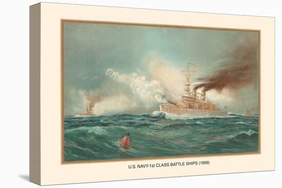 First Class Battle Ships-Werner-Stretched Canvas