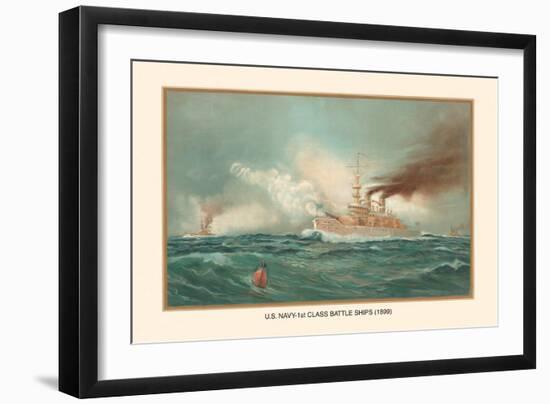 First Class Battle Ships-Werner-Framed Art Print