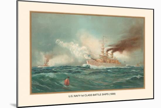 First Class Battle Ships-Werner-Mounted Art Print