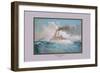 First-Class Battleship Iowa-Werner-Framed Art Print