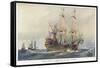 First-Class French Warship Commissioned for Louis XIV by His Minister Colbert-Albert Sebille-Framed Stretched Canvas