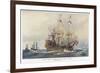 First-Class French Warship Commissioned for Louis XIV by His Minister Colbert-Albert Sebille-Framed Art Print