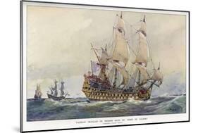 First-Class French Warship Commissioned for Louis XIV by His Minister Colbert-Albert Sebille-Mounted Art Print