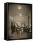 First Class Library and Writing Room, Laconia, 20th Century (Photo)-null-Framed Stretched Canvas