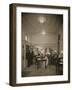 First Class Library and Writing Room, Laconia, 20th Century (Photo)-null-Framed Giclee Print