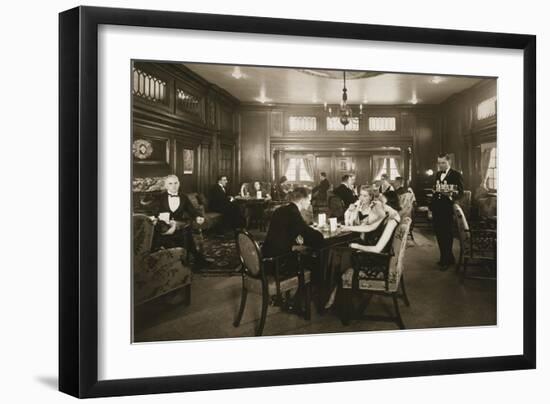 First Class Lounge, Scythia, 20th Century (Photo)-null-Framed Giclee Print