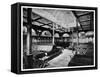 First Class Smoking Room on Board the P&O Steamship SS India, 1901-null-Framed Stretched Canvas