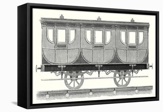 First-Class Wagon-null-Framed Stretched Canvas
